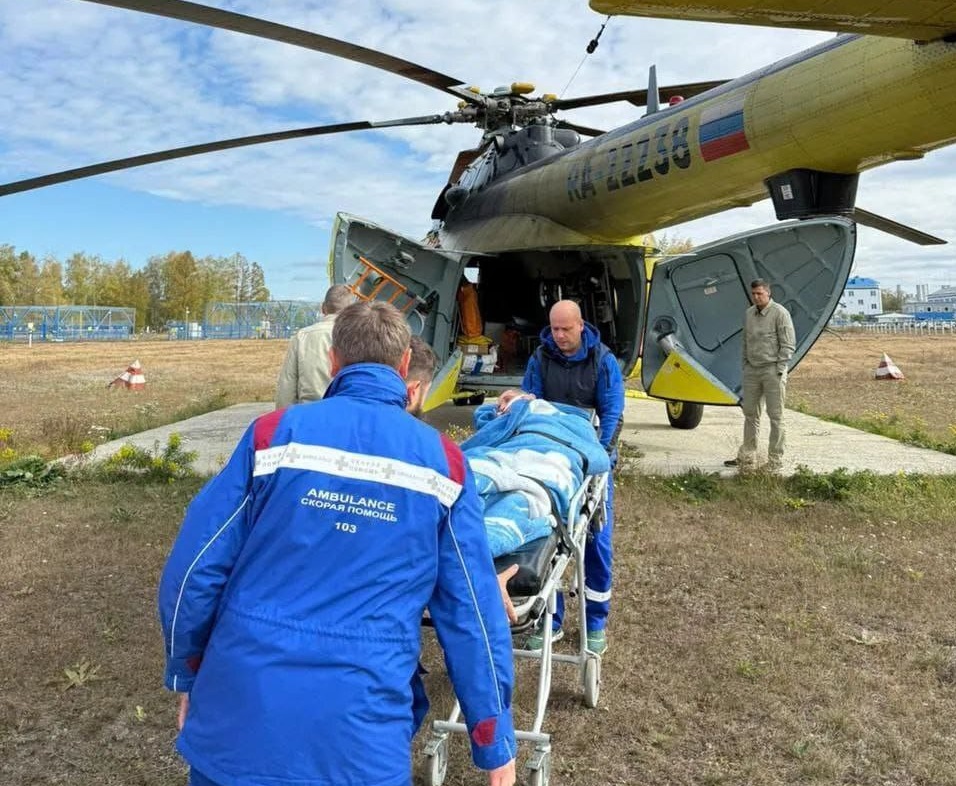 Мужчину с внутримозговой гематомой санавиацией доставили из Петровска в Саратов